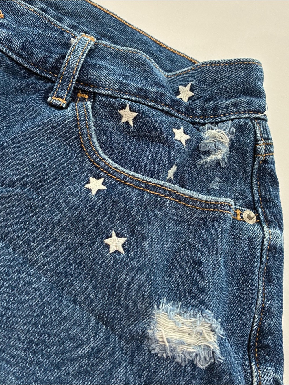 Old Navy Denim Shorts with Star Embroidered
